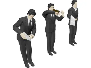 Waiter 3D Model preview