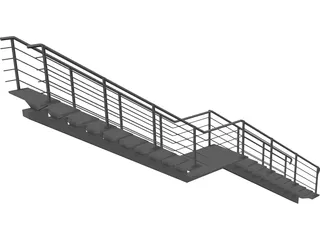 Stair 3D Model preview