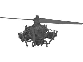 Sternmotor Engine 3D Model preview