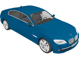BMW 7-series (2009) 3D Model preview