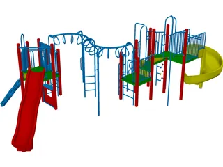 Playground Equipment 3D Model preview