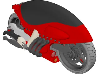 Motorcycle Concept 3D Model preview