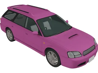 Subaru Legacy Station Wagon (1998) 3D Model preview