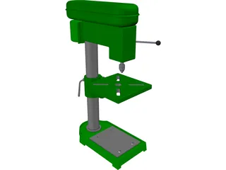 Press Drill 3D Model preview