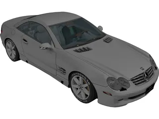Mercedes-Benz SL500 3D Model preview