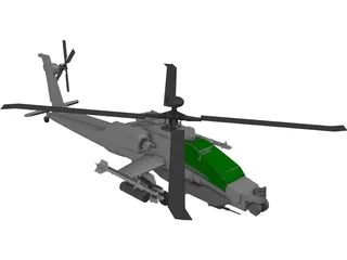 Boeing AH-64 Apache 3D Model preview
