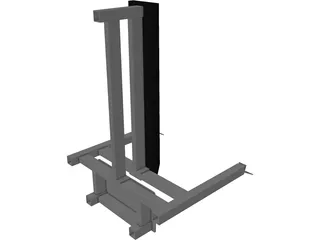 Bench Press 3D Model preview