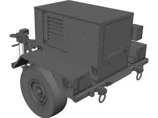 Military Mobile Generator 3D Model preview