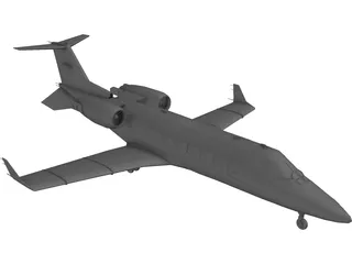 Bombardier Learjet 60 3D Model preview
