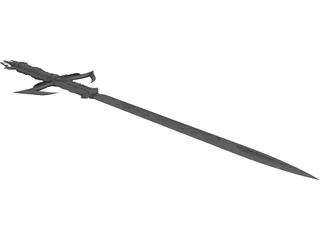 Fantasy Sword 3D Model preview