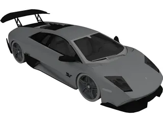 Lamborghini Murcielago LP670-4 SV 3D Model preview
