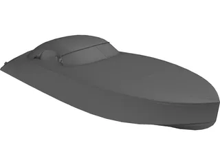 Vintage Boat 3D Model preview