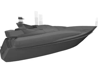 Yacht 3D Model preview