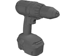 DeWalt 18V Cordless Drill 3D Model preview
