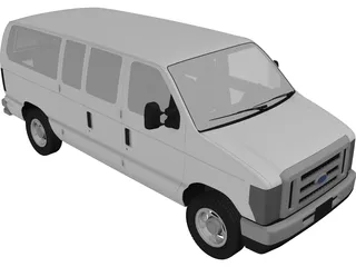 Ford E150 (2009) 3D Model preview