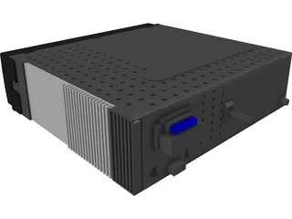 Kenwood Car Radio 3D Model preview