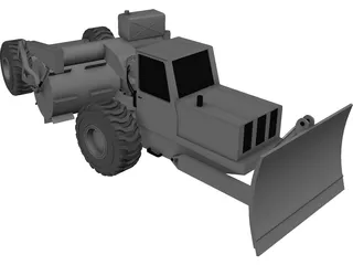 Tree Breaking Modified Truck 3D Model preview