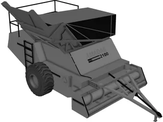 Amadas 2100 Farm Machine for Nuts 3D Model preview