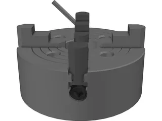 Chuck Precision 4-Jaw 3D Model preview