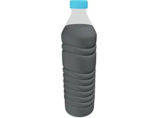 Water Bottle 1L 3D Model preview