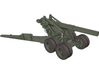 M115 Howitzer 3D Model preview