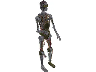 Star Wars C3PO Robot 3D Model preview