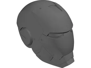 Ironman Helmet 3D Model preview