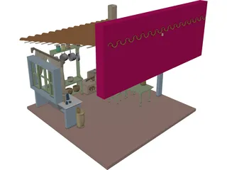 Rural House 3D Model preview