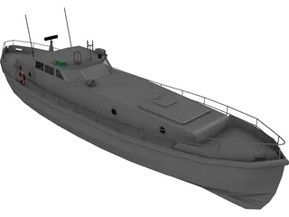 Solent Class Lifeboat 3D Model preview