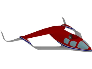Experimental VTOL Plane 3D Model preview