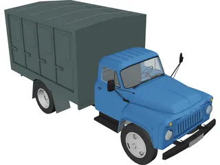 GAZ 52 Truck 3D Model preview