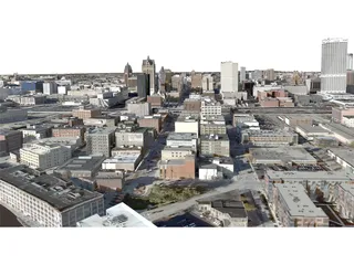 Milwaukee City 3D Model preview