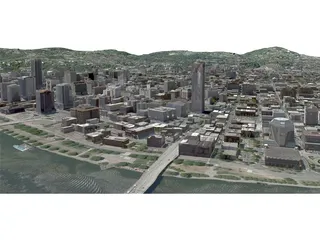 Portland City, Oregon 3D Model preview