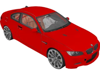 BMW M3 E92 3D Model preview