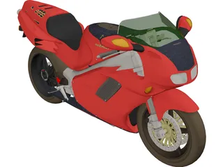 Honda 750 NR 3D Model preview