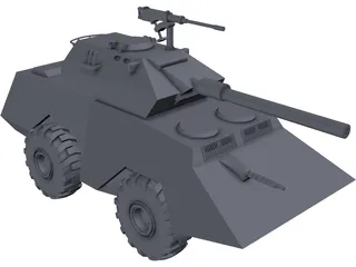 Japan Seibu Police Armored Car 3D Model preview