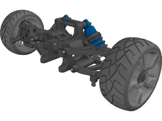 RC Car Suspension Rear 3D Model preview