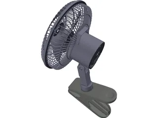 Clip On Fan 3D Model preview