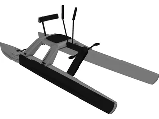 Catamaran 3D Model preview