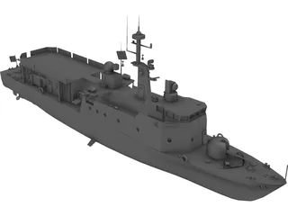 Manama Missile Boat 3D Model preview