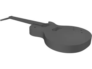 Gibson Les Paul Standard Guitar Body 3D Model preview