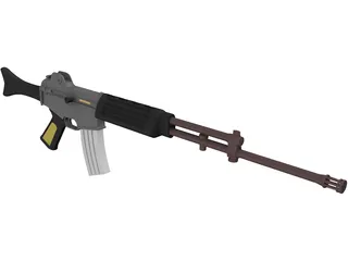 K2 Rifle 3D Model preview