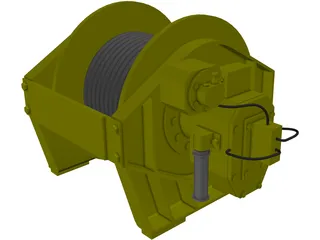 Winch 3D Model preview
