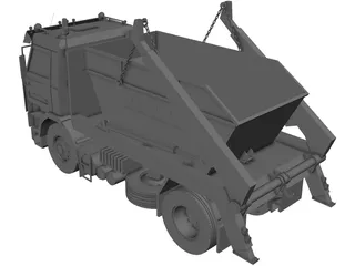 Scania 450 Dumpster 3D Model preview