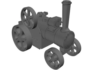 Stream Train Toy 3D Model preview
