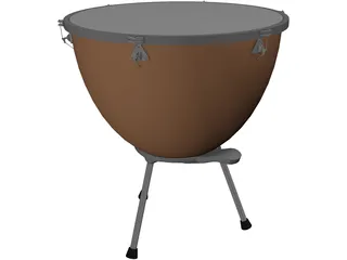 Timpani Drum 3D Model preview