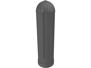 Grain Silo 3D Model preview