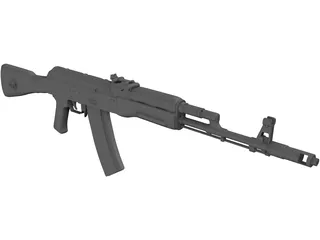 AK-74 3D Model preview