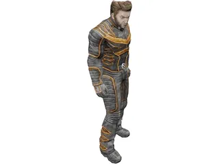 Wolverine X-Man 3D Model preview