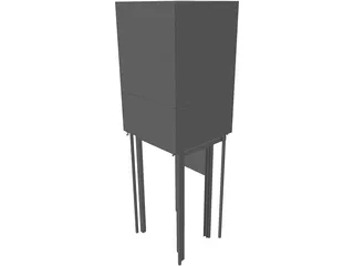 Glass Elevator 3D Model preview